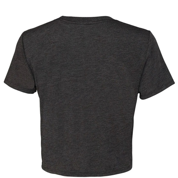 The Bolt Crop Top Tee Graphic Short Sleeve Pullover Crewneck Tshirt - Picture 2 of 4